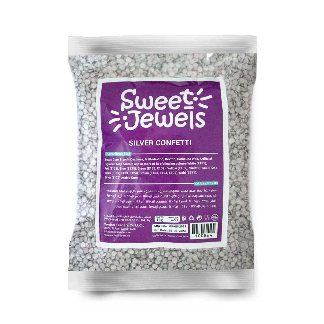 Silver Confetti - 1Kg